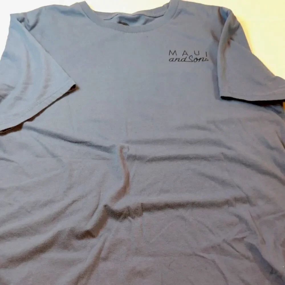 Maui and Sons Mens Blue Skateboard/Beach Shirt - Size L